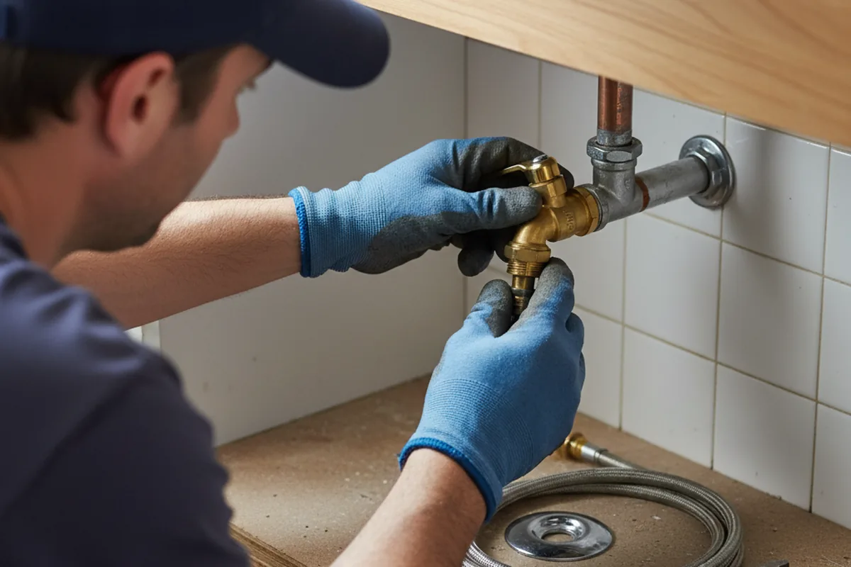 Shutoff valve and fitting work during Emergency Plumbing in Metairie